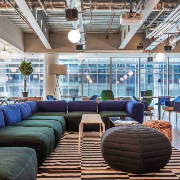 The breakout area in Leman Street, InfinitSpace, Aldgate