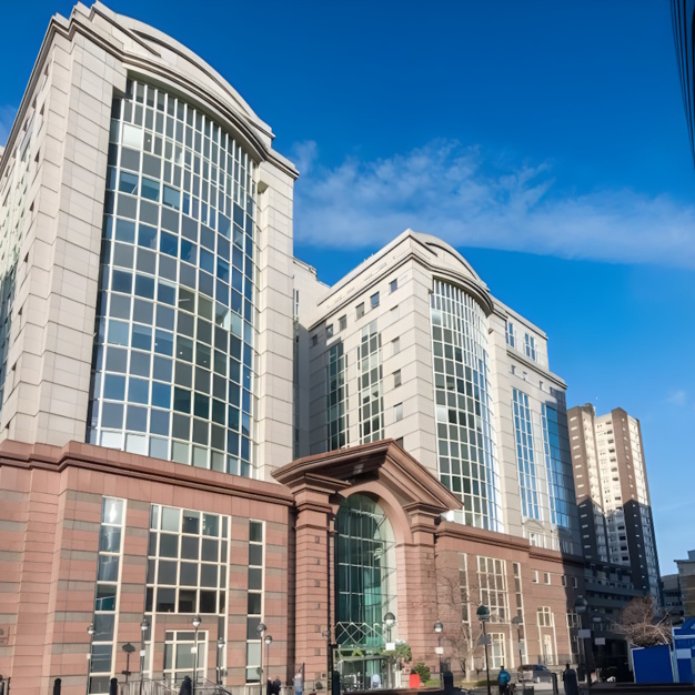 The building at Botolph Street, Landmark Space in Aldgate