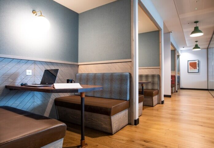The communal space at Leman Street, InfinitSpace in Aldgate