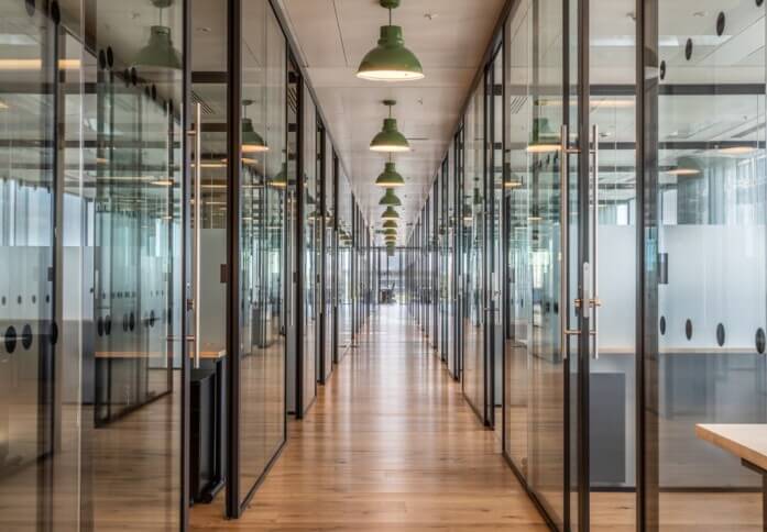 The hallway in Leman Street, InfinitSpace, Aldgate