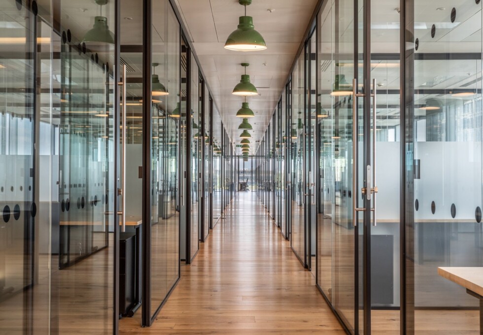 The hallway in Leman Street, InfinitSpace, Aldgate