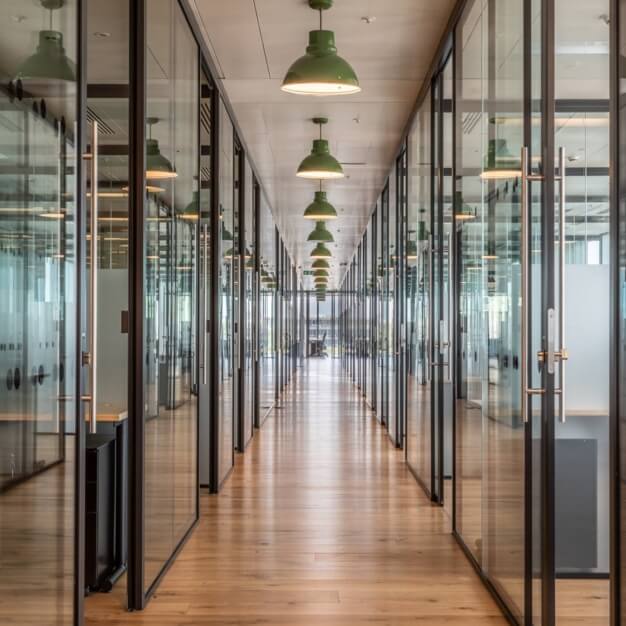 The hallway in Leman Street, InfinitSpace, Aldgate