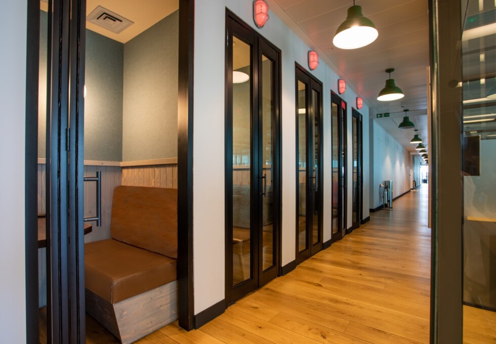The phone booth at Leman Street, InfinitSpace in Aldgate