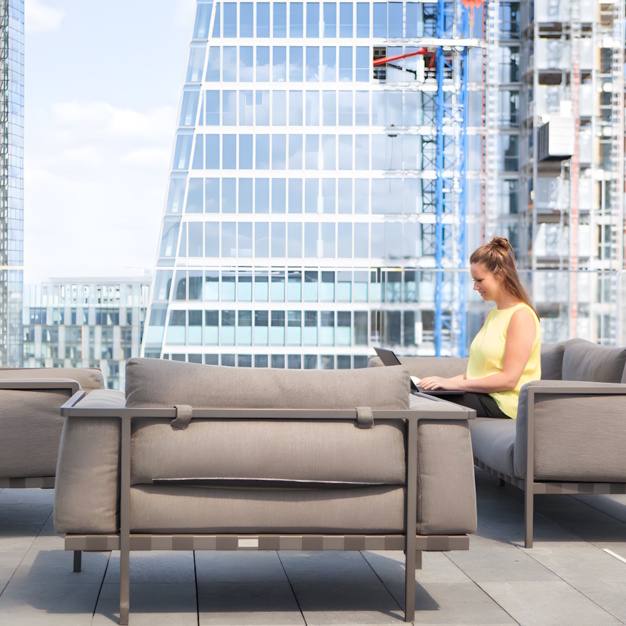 The roof terrace at Bevis Marks, Landmark Space in Aldgate