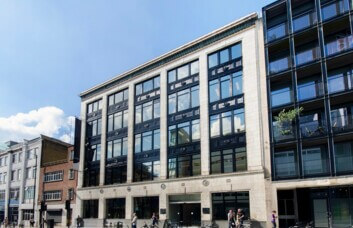 The building at Goswell Road, Workspace Group Plc in Angel