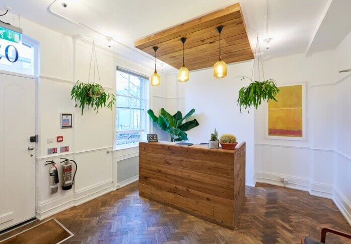 The reception at City Road, House of Creative London Ltd in Angel