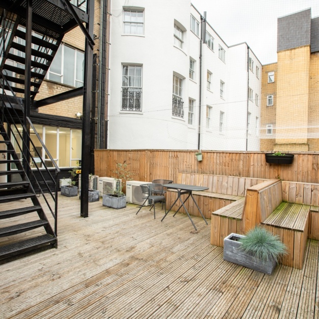 Outdoor space at David Mews, Workpad Group Ltd in Baker Street