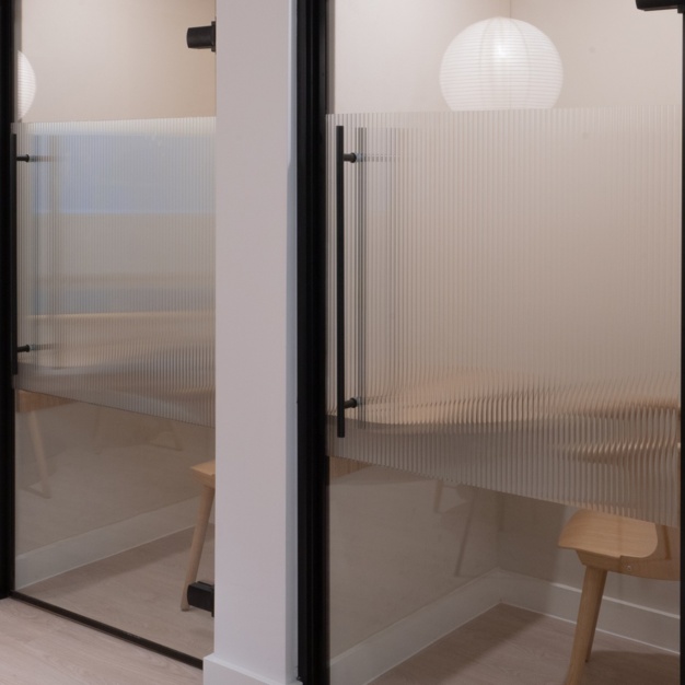 Phone booth at David Mews, Workpad Group Ltd in Baker Street
