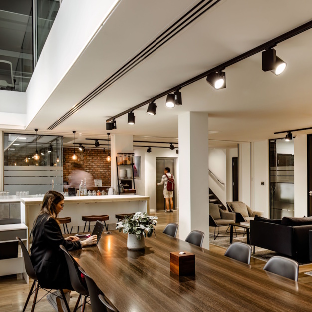 A breakout area in Threadneedle Street, The Boutique Workplace Company, Bank