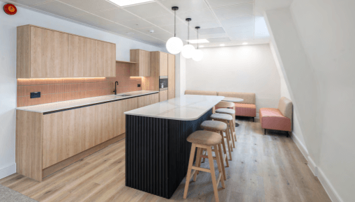 Dedicated kitchen at Austin Friars, Knight Frank in Bank