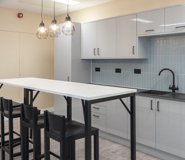 Dedicated kitchenette at Bow Lane, Rubix in Bank
