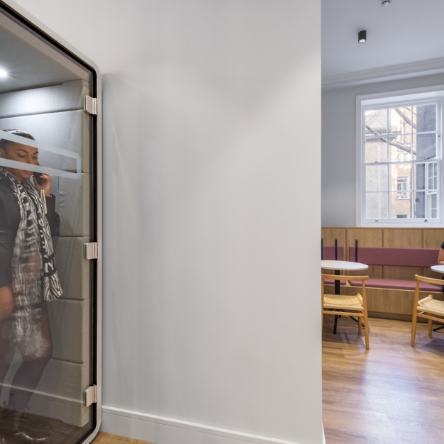 Phone booth in Frederick's Place, The Boutique Workplace Company, Bank