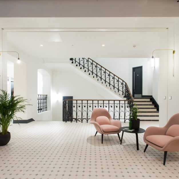 The breakout area in Throgmorton Street, Bank, FORA