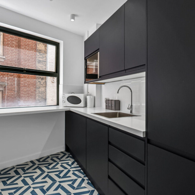 Use the dedicated kitchen at Cornhill, Rubix in Bank