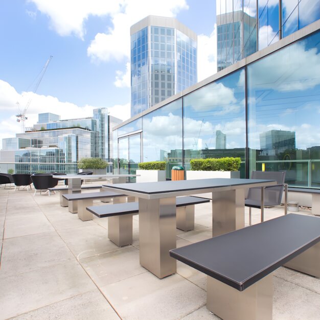 Use the roof terrace at Old Broad Street, Landmark Space (Bank)