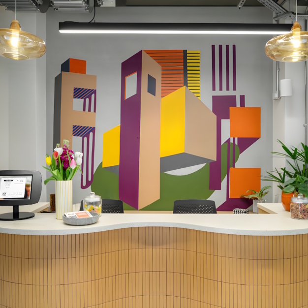 Reception in Goswell Road, Spacemade, Barbican