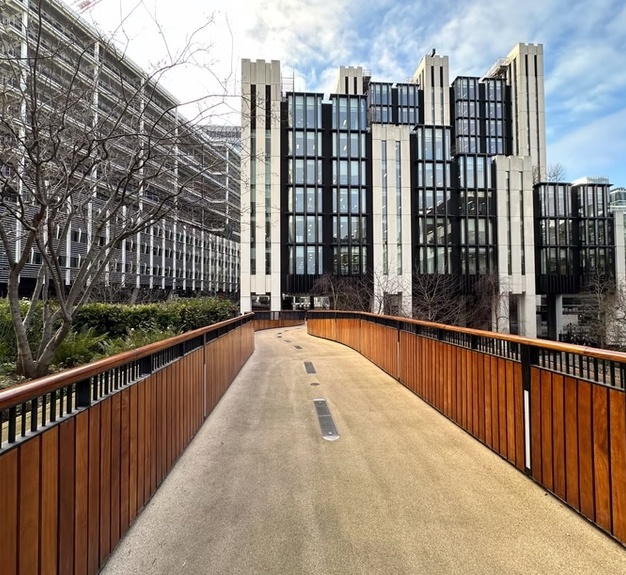 The building at London Wall Place, Made, Barbican