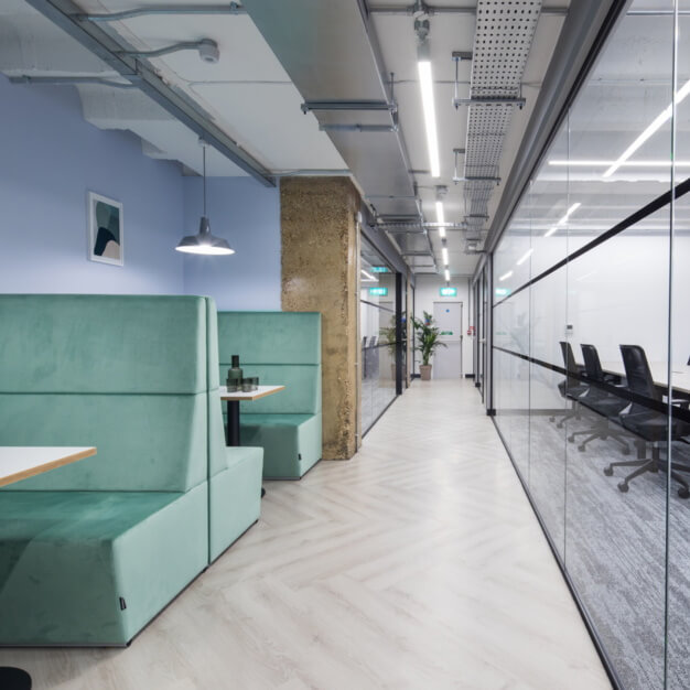 The hallway at Aldersgate Street, Work.Life in Barbican