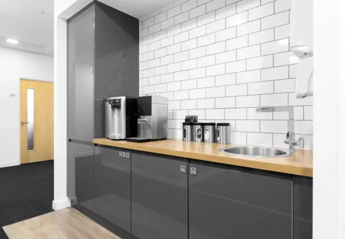 Kitchenette at London Road, Regus in Barking
