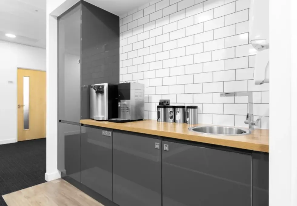 Kitchenette at London Road, Regus in Barking