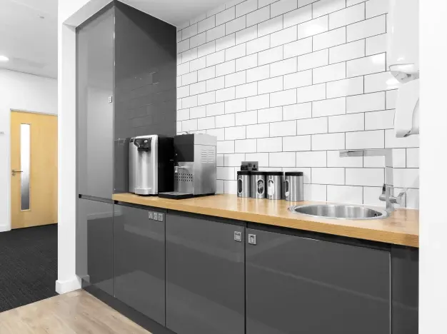 Kitchenette at London Road, Regus in Barking