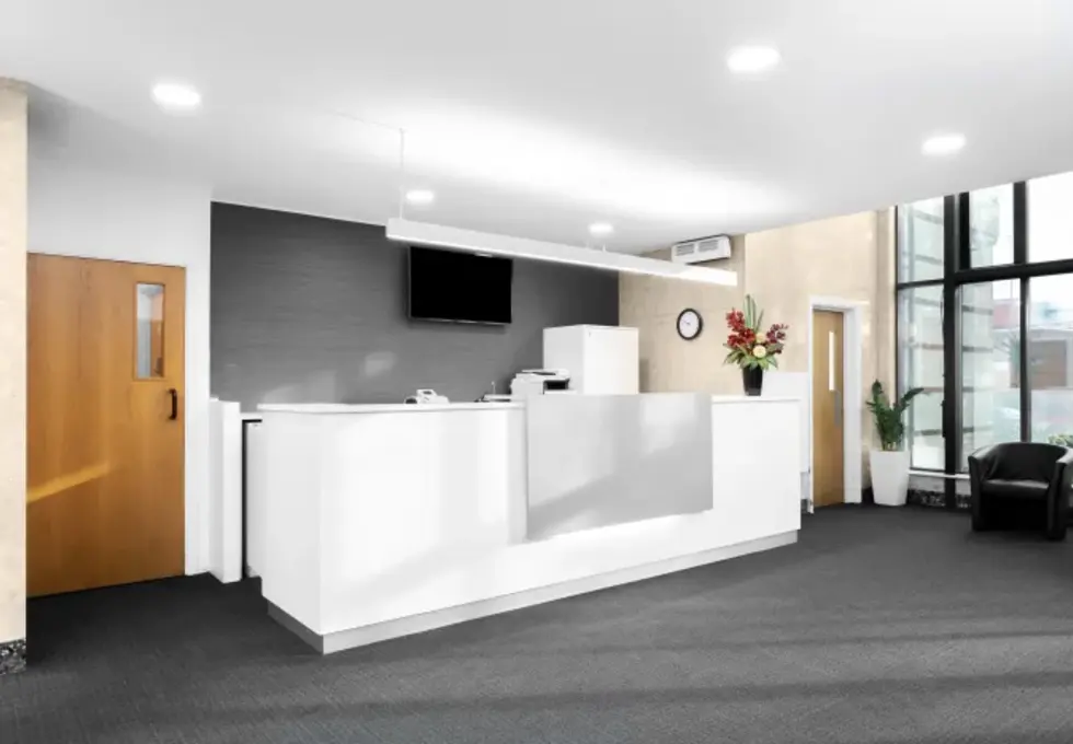 Reception at London Road, Regus in Barking