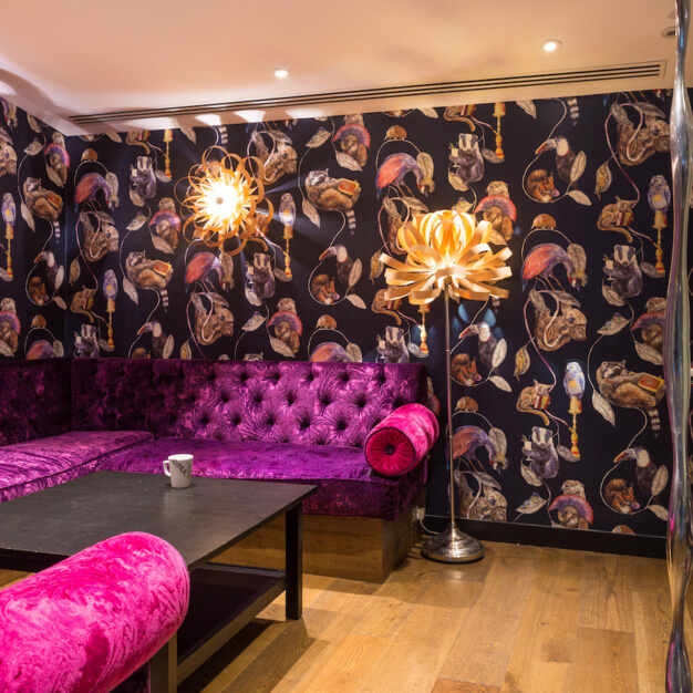 A breakout area at Silverthorne Road, Deskspace Offices Ltd in Battersea