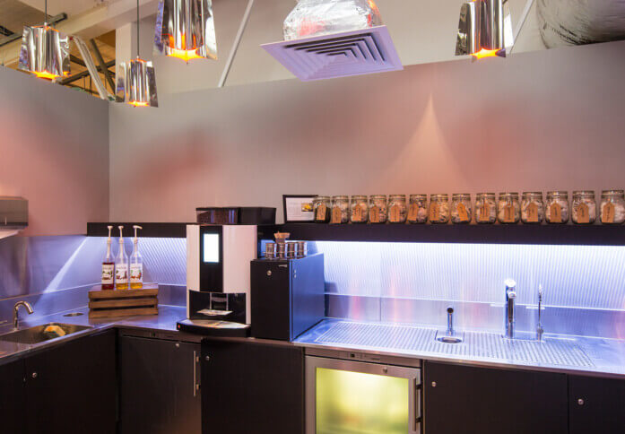 Kitchen at Silverthorne Road, Deskspace Offices Ltd in Battersea