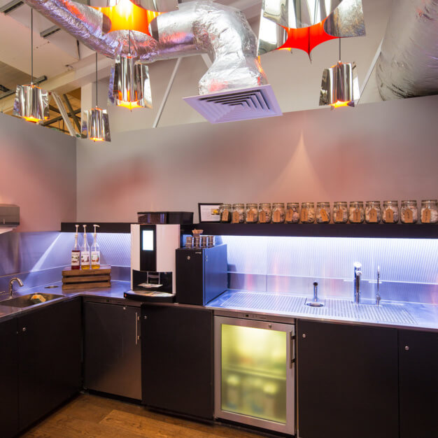 Kitchen at Silverthorne Road, Deskspace Offices Ltd in Battersea