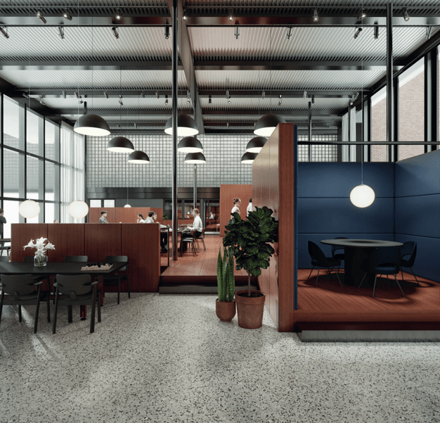 The breakout area at Circus Road South, Regus in Battersea