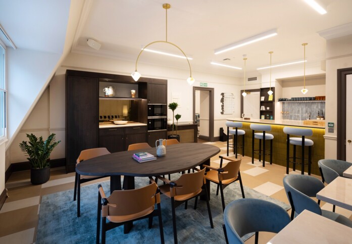 Breakout area at Buckingham Palace Road, The Arterial Group Ltd in Belgravia