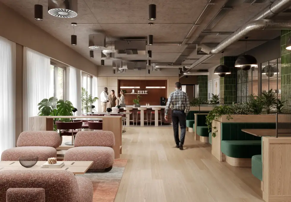 Breakout space for clients - Holbein Place, The Arterial Group Ltd in Belgravia