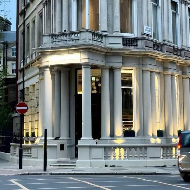 The building at Grosvenor Gardens, Hubflow Ltd in Belgravia