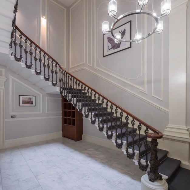 The hallway at Grosvenor Place, Base Offices in Belgravia