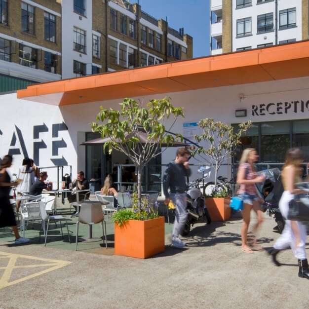 Café/restaurant within Drummond Road, Workspace Group Plc, Bermondsey