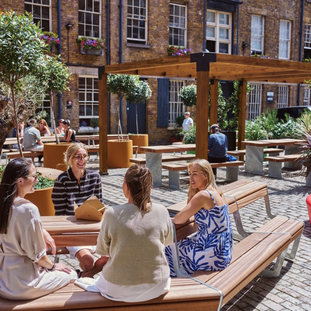 Outdoor space at Weston Street, Workspace Group Plc in Bermondsey