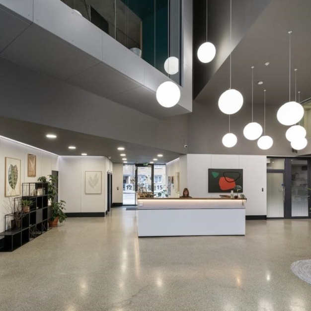 Reception area at Bermondsey Square, RX in Bermondsey