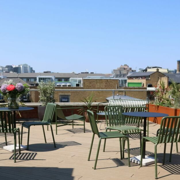 Roof terrace in Queen Elizabeth Street, Rubix, Bermondsey