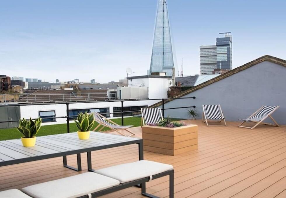 Roof terrace in Tanner Street, Work.Life, Bermondsey