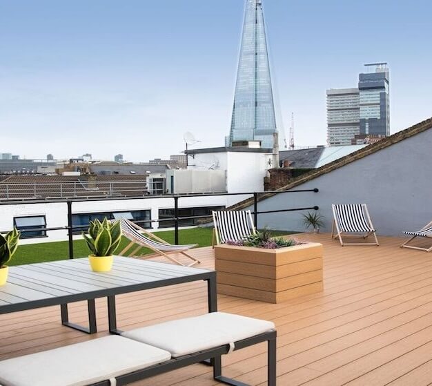 Roof terrace in Tanner Street, Work.Life, Bermondsey