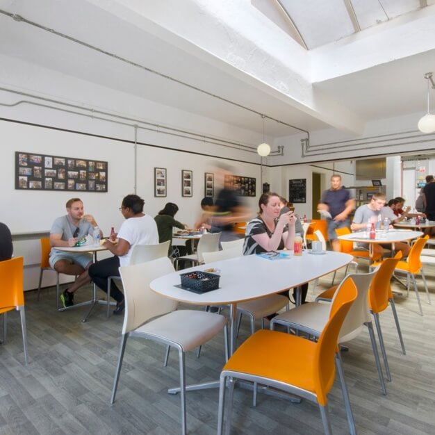 The café at Drummond Road, Workspace Group Plc in Bermondsey