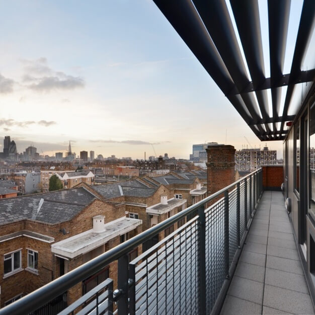 Balcony/terrace at Coventry Road,Workspace Group Plc, Bethnal Green
