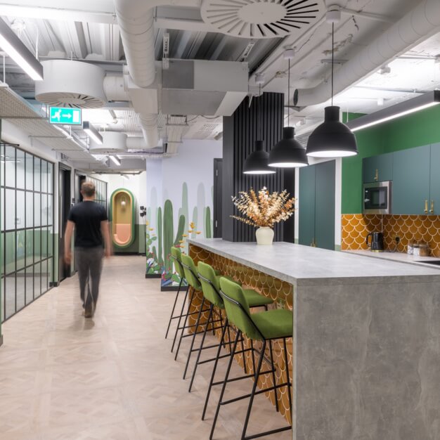 Breakout area at Bishopsgate, The Boutique Workplace Company in Bishopsgate
