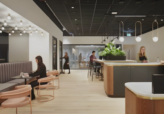 Breakout area at Bishopsgate, The British Land Company PLC in Bishopsgate