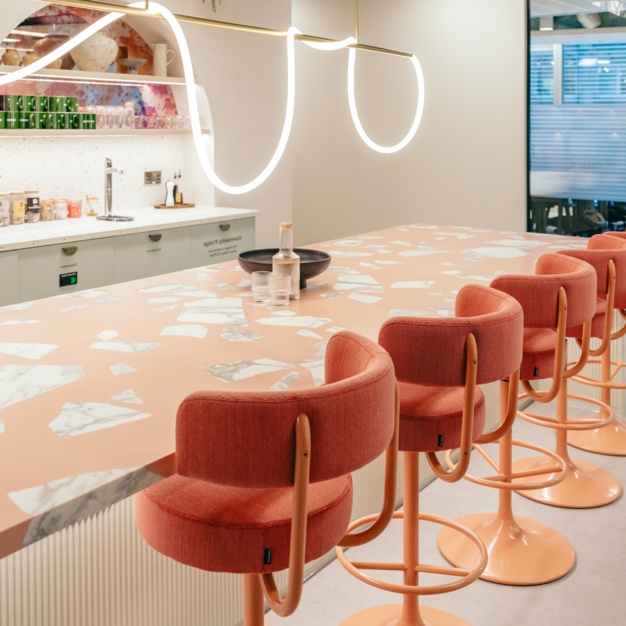 Client breakout space - Bishopsgate, London (Huckletree)