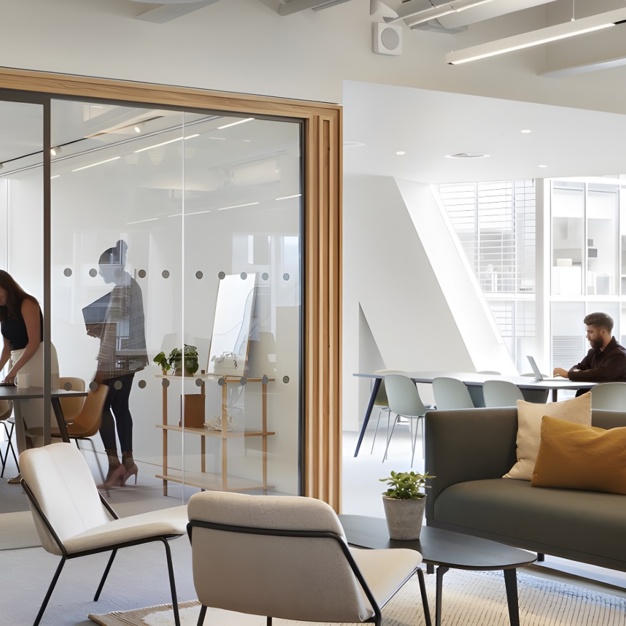 Client breakout space in Bishopsgate, London, The British Land Company PLC