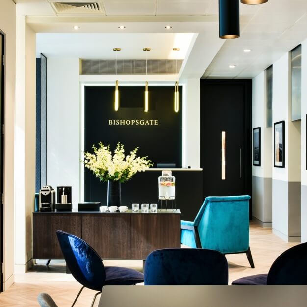 Reception area at Bishopsgate, Argyll in Bishopsgate