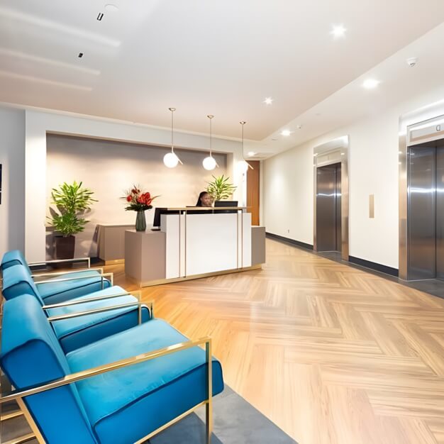 Reception area at Bishopsgate, Landmark Space in Bishopsgate