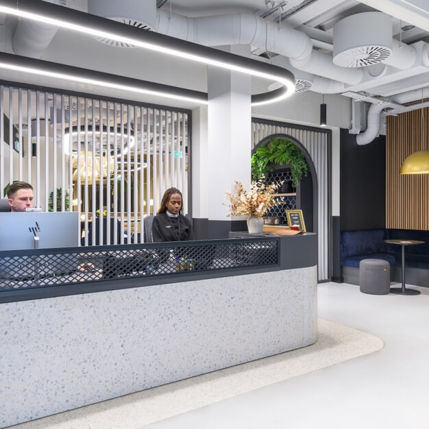 Reception in Bishopsgate, The Boutique Workplace Company, Bishopsgate