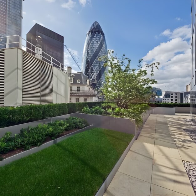 Roof terrace in Bishopsgate, Landmark Space, Bishopsgate
